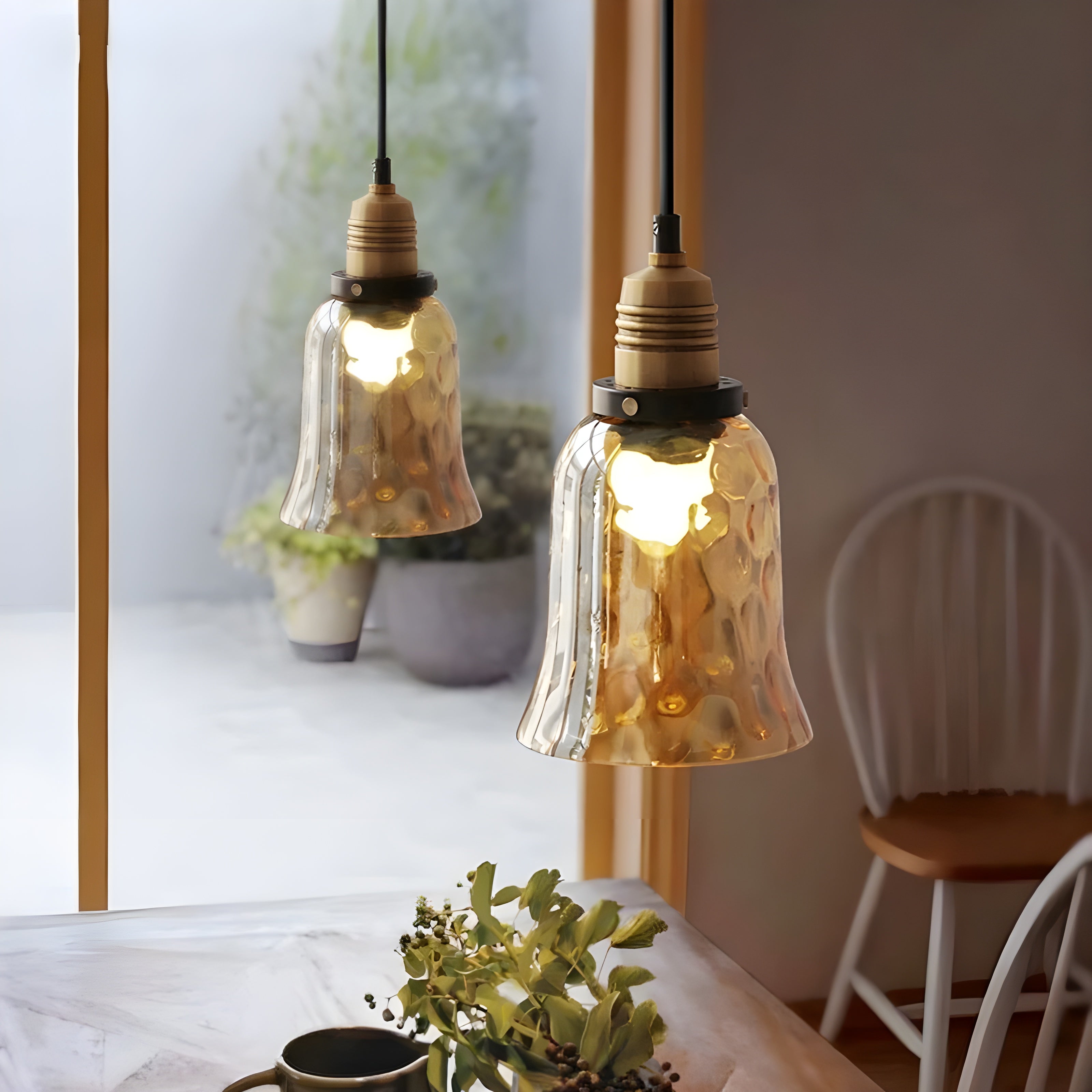 AmberLuxe Light – Industriell Loftstil LED Pendellampa