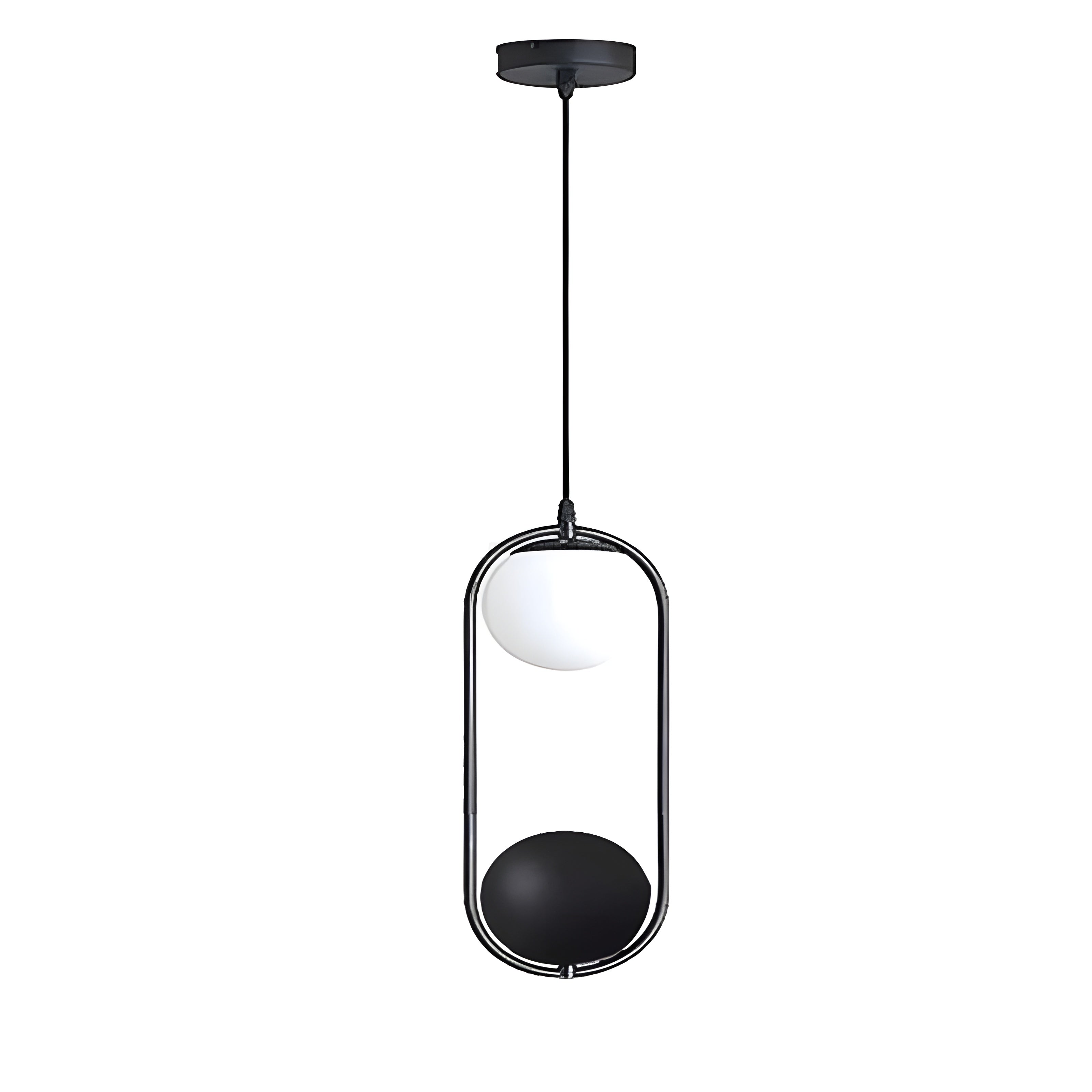 BotanicAura Light – Nordisk LED-hängande lampa med blomkruka