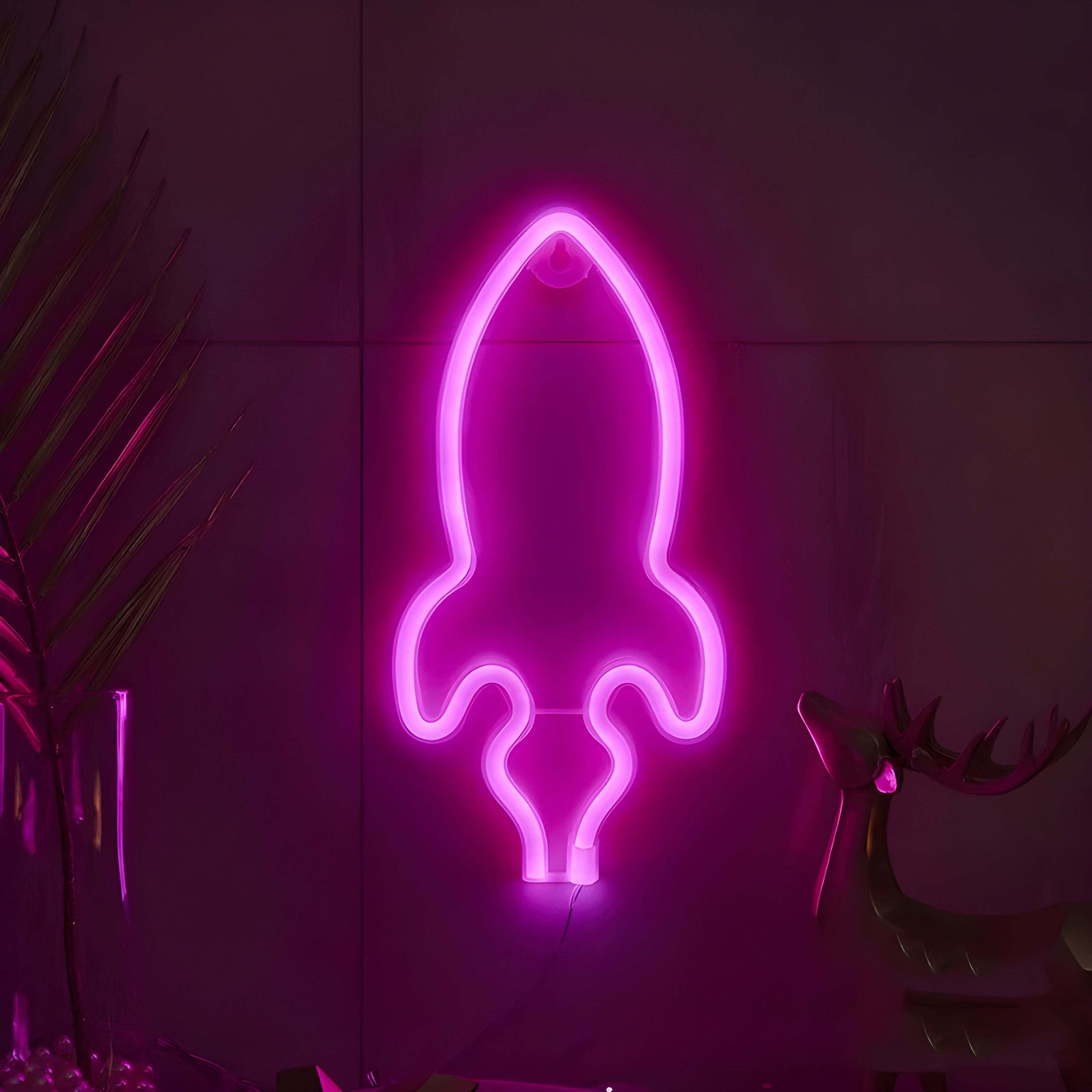 SpaceGlow Ljus - Dekorativ Neon Party LED Vägglampa