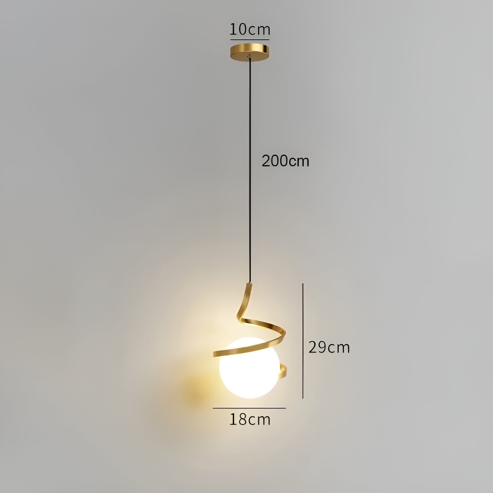 ShineSphere Ljus - Nordisk LED Pendellampa för Taket