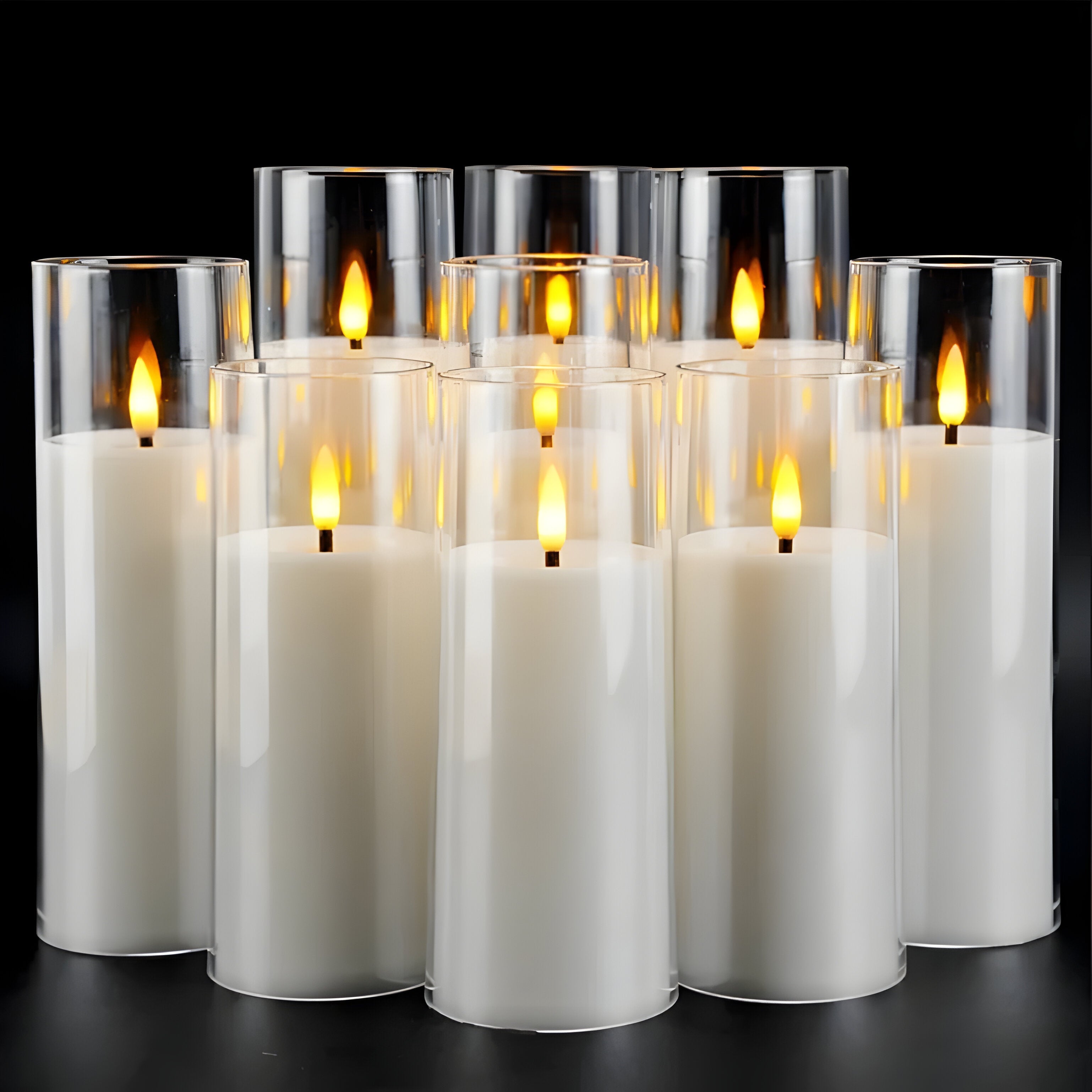 AmberFlicker Ljus - Akryl Flamslös LED-ljus