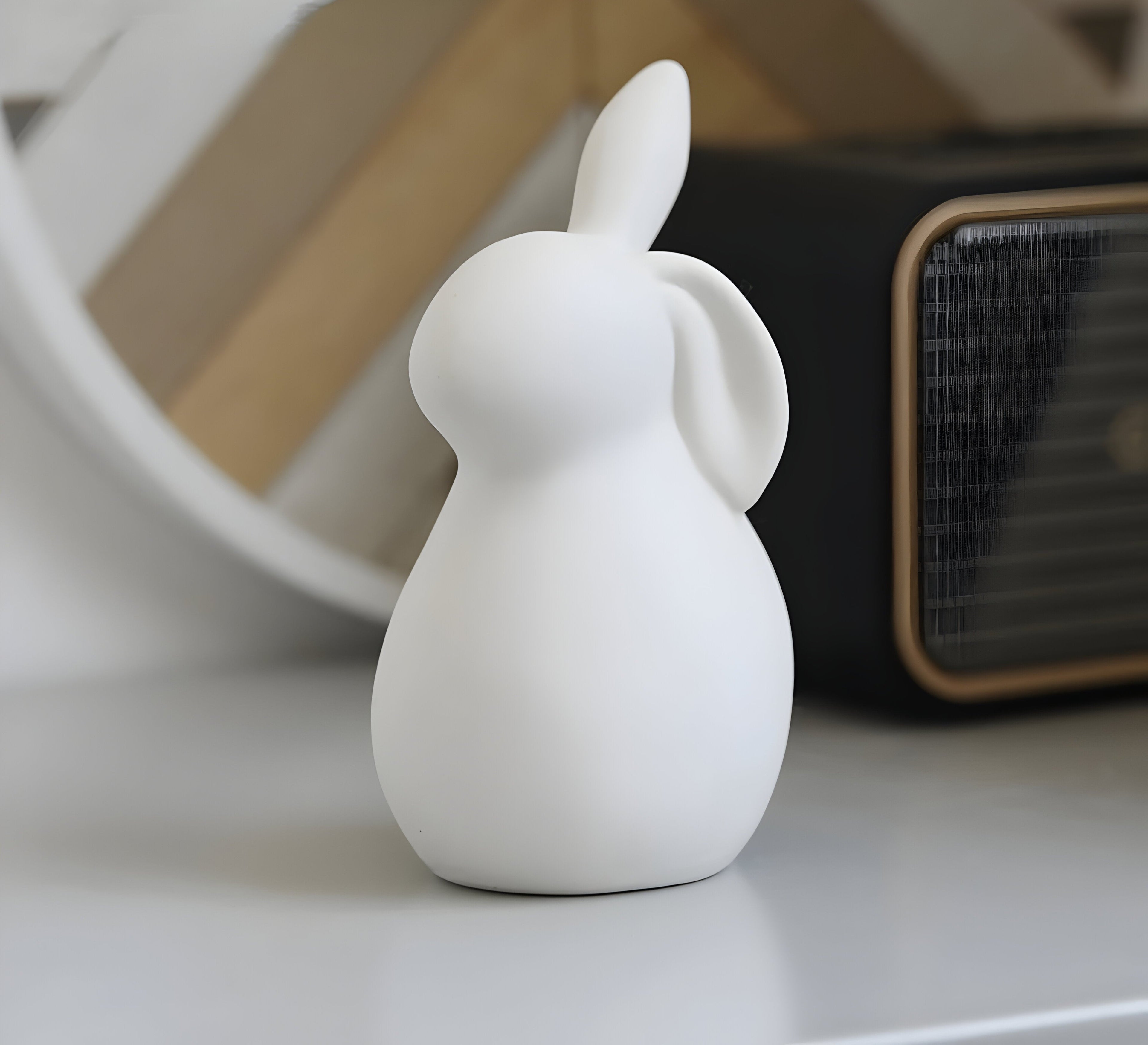 SnowBunny Dekor – Nordisk Keramisk Kanin Dekoration