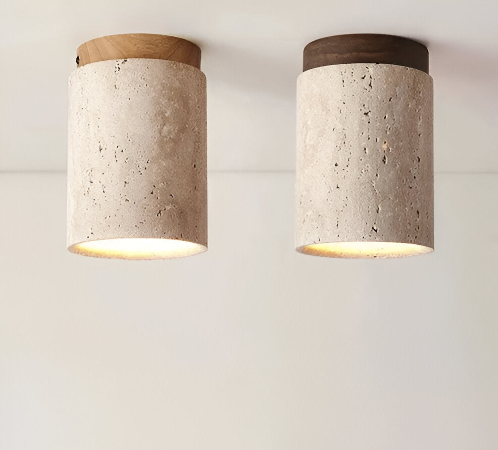 Marmor & Trä Inbyggd Spotlight för Elegant Belysning