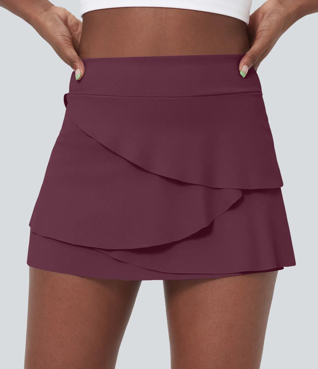 MARIPOSA Golfkjol - Feminin lagerlook med integrerade shorts