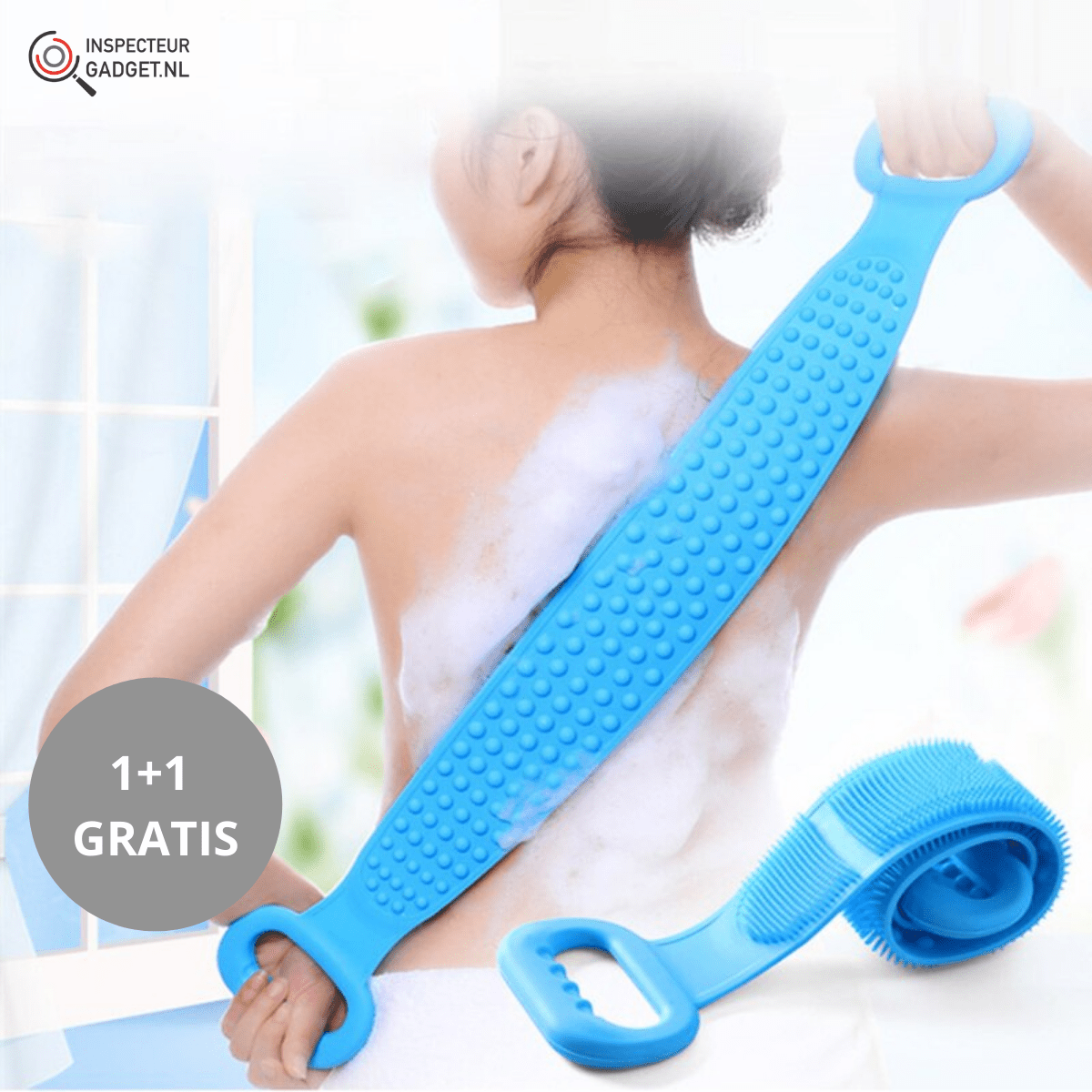 Massageborste Pro - Peeling-silikon-kroppsskrubba för strålande hud