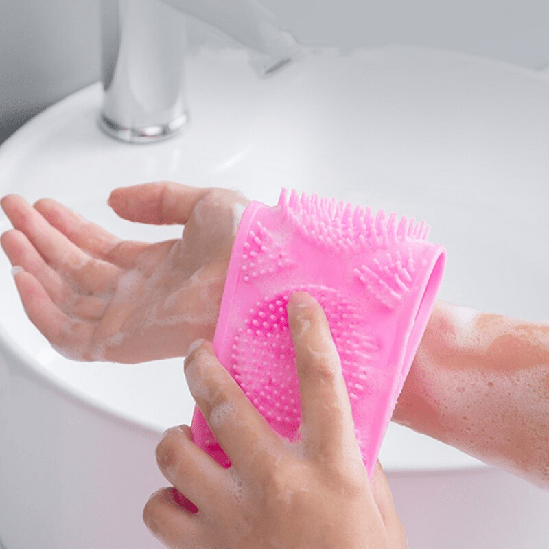 Massageborste Pro - Peeling-silikon-kroppsskrubba för strålande hud