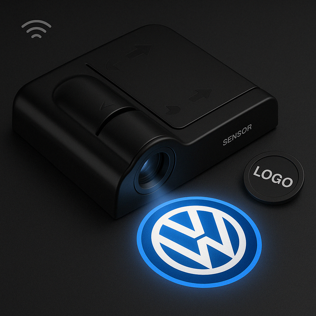 Biltillbehör LED Dörrlampa Projektor