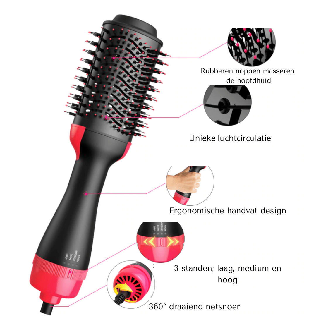 MELLA PROSTYLE - 4-i-1 Hårtork och Styler för ansträngningsfria frisyrer