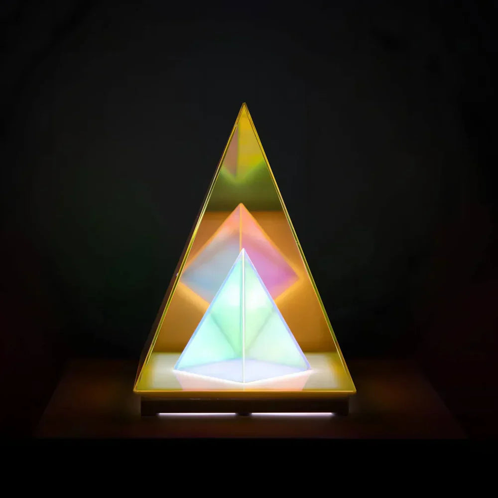 PrisimGlow - Elegant prism-shaped table lamp for soft ambient lighting in any room