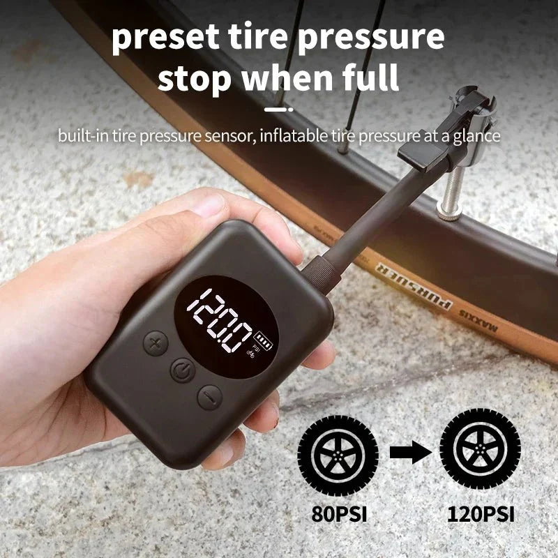 MiniPump 150 - Trådlös cykelpump med 150 PSI för MTB & Outdoor