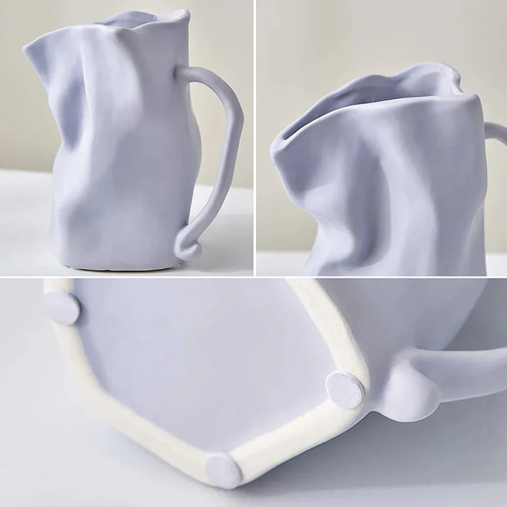 Modern Minimalist Oregelbundet Keramikkärl för Heminredning