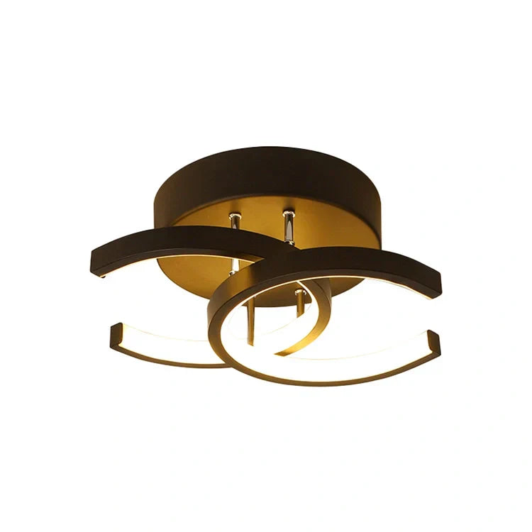 Acantha LED Taklampa – Modern svart-vit taklampa för vardagsrum, kök och kontor