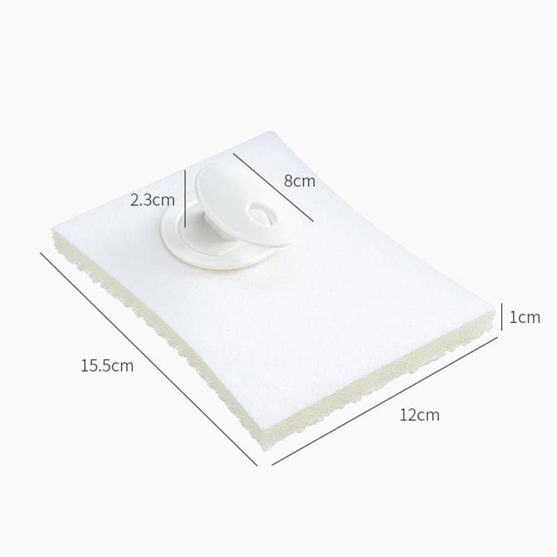 Multifunktionell fönsterborste – Återanvändbart rengöringsverktyg med flerskikts svamp för glas & ram