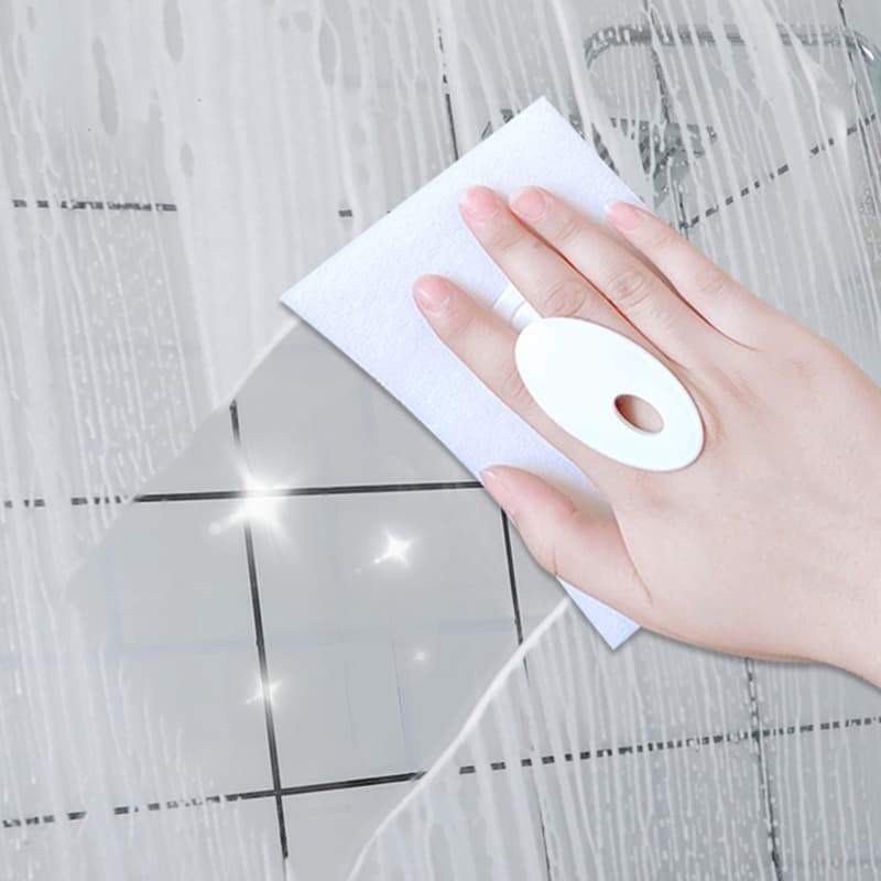 Multifunktionell fönsterborste – Återanvändbart rengöringsverktyg med flerskikts svamp för glas & ram