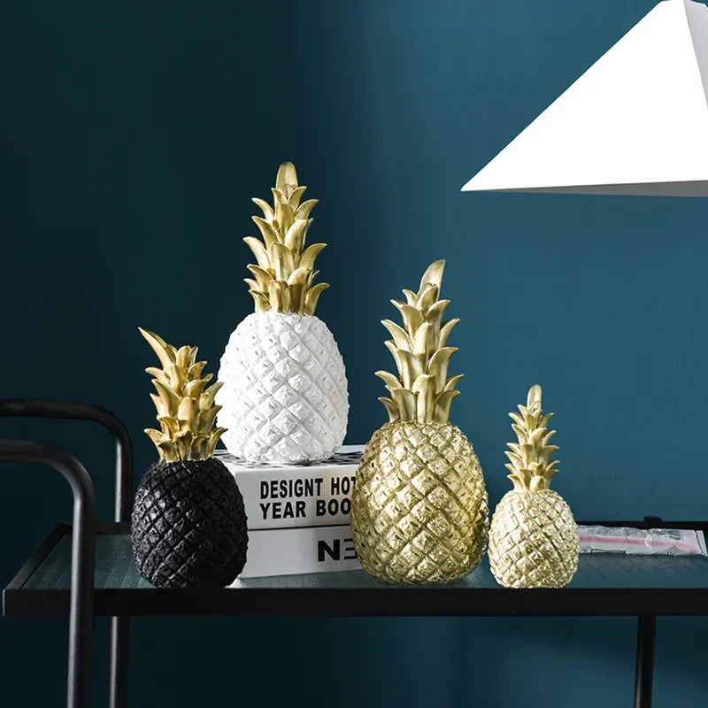Guld Ananas Heminredning för Tropisk Elegans och Stil
