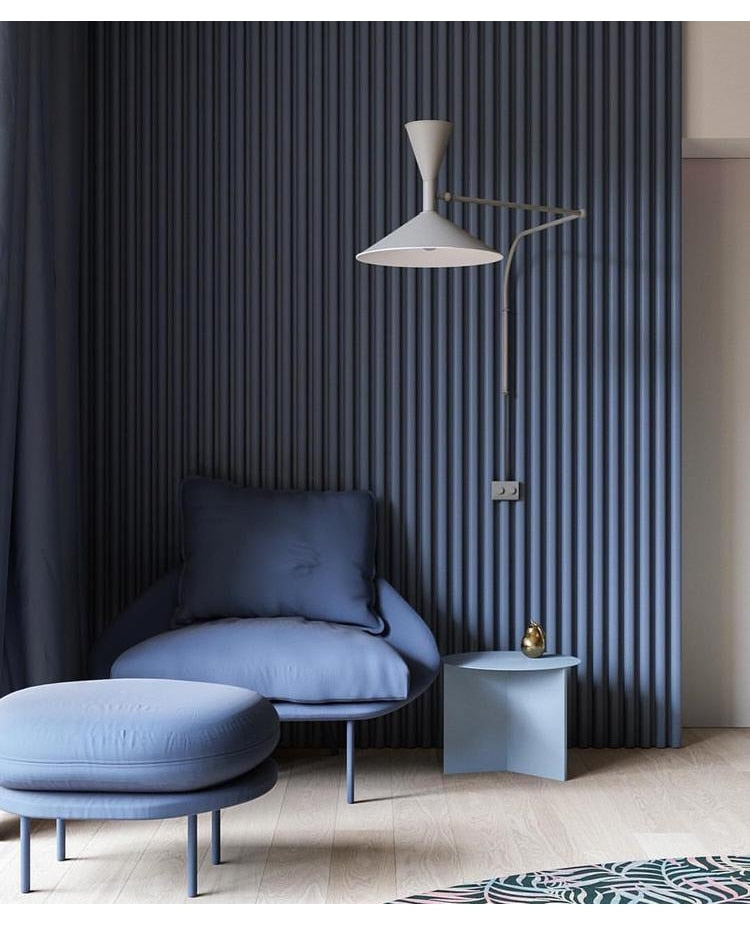 Inomhus Swing Arm Vägglampa För Sovrum Och Vardagsrum