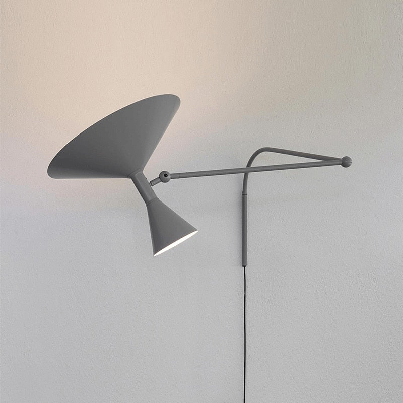 Inomhus Swing Arm Vägglampa För Sovrum Och Vardagsrum