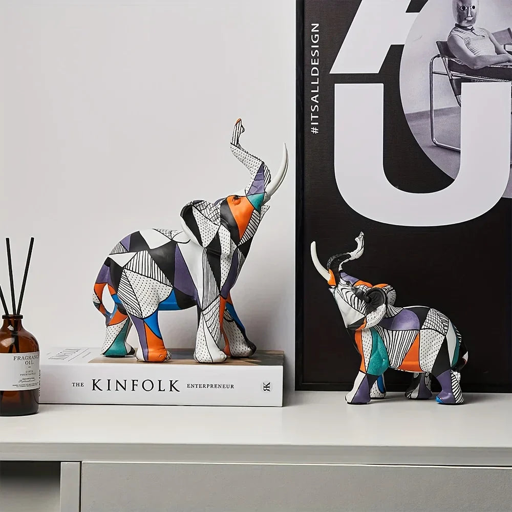 Modern Elephant Art Nordisk Dekor för Eleganta Heminredningar