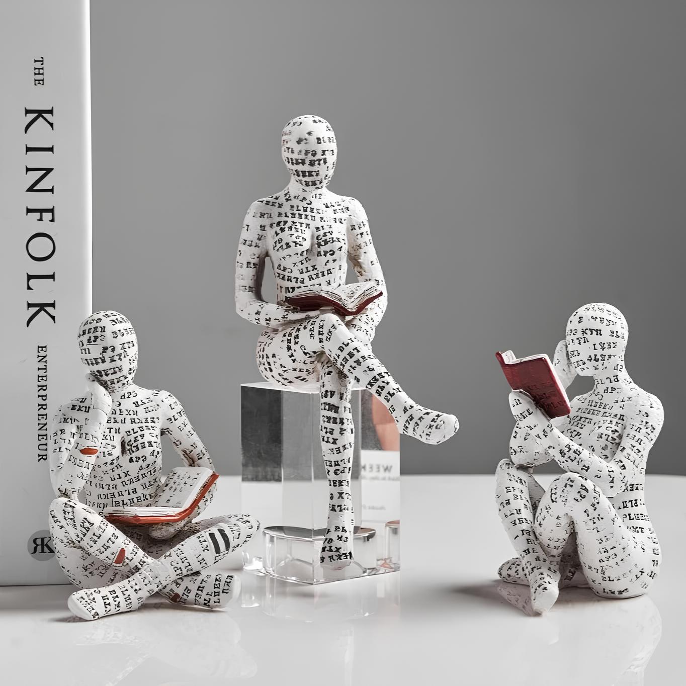 Modern Reading Egyptisk Mumie Figur för Unik Heminredning