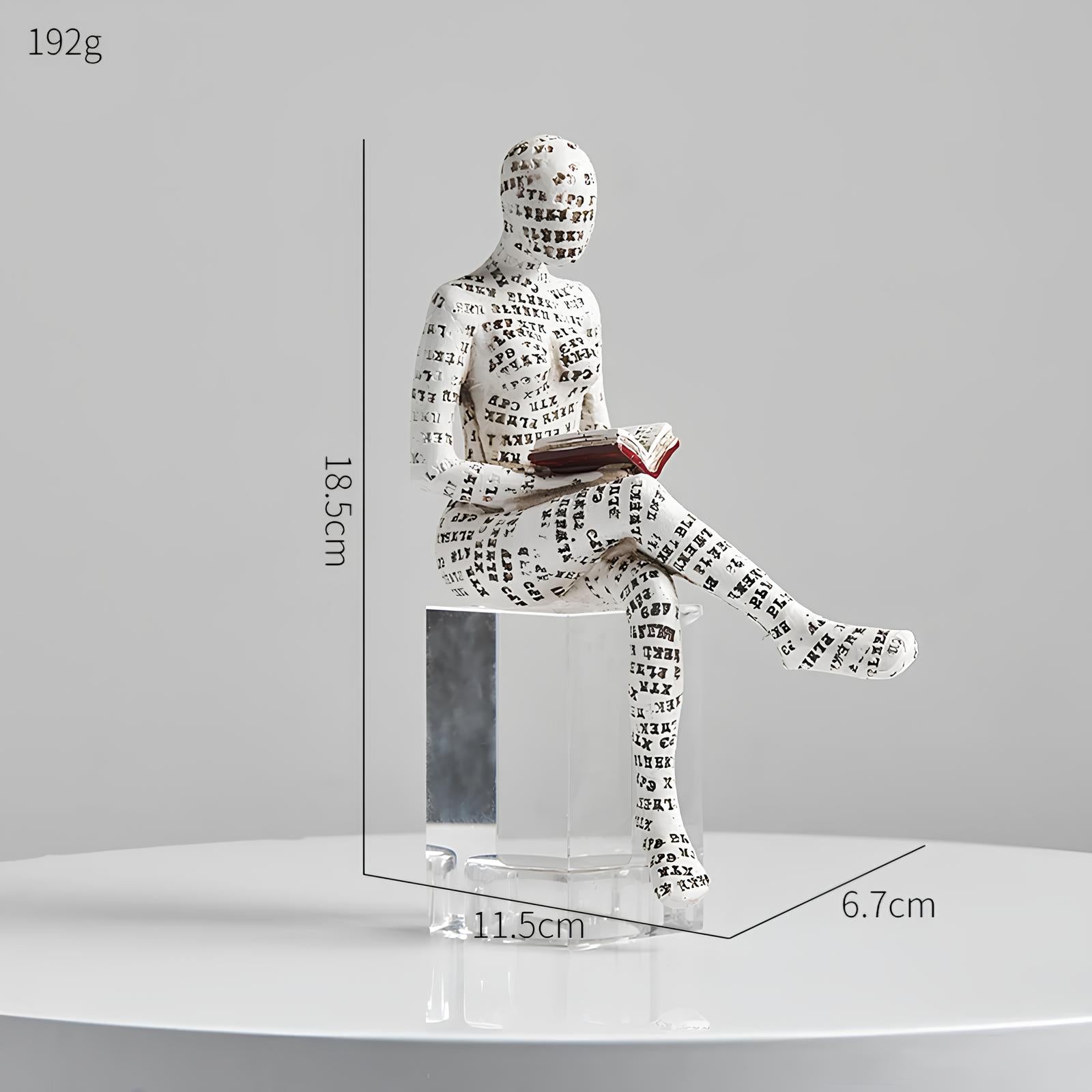 Modern Reading Egyptisk Mumie Figur för Unik Heminredning