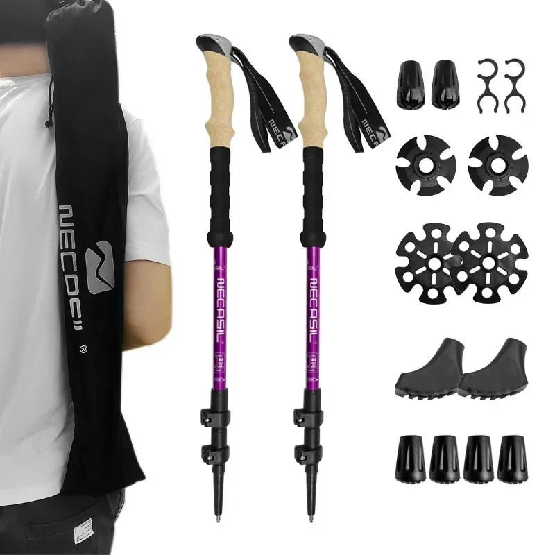 NECASIL – Hopfällbara vandringsstavar för stabilt vandringsstöd