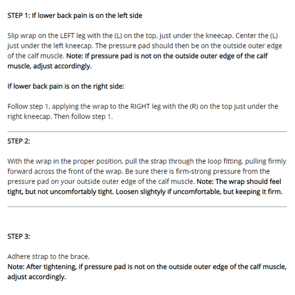 NEUROSTRAP – Ischiasnervbandage för smärtlindring och stöd