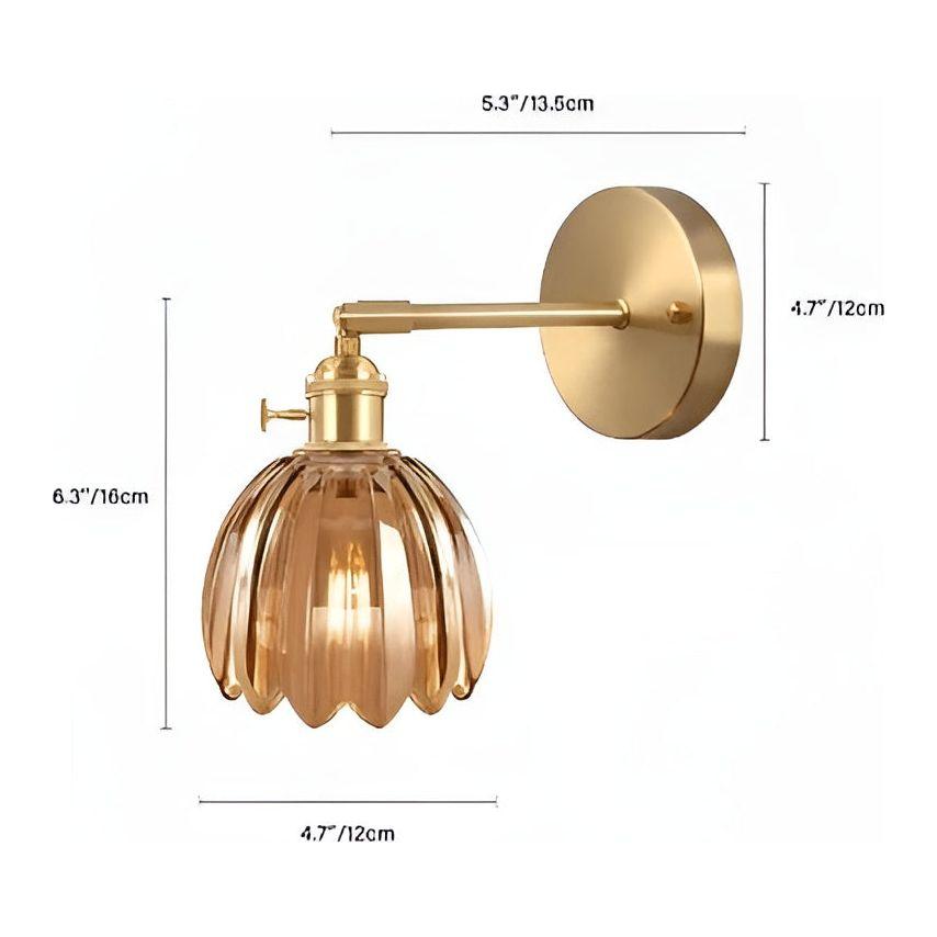 AuroraGlow Light - Modern Tulpan-Glas LED-Vägglampa