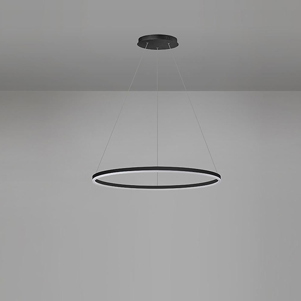 Modern svart LED hängande taklampa