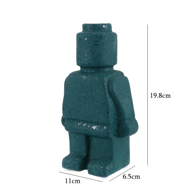 Nordisk stil minimal keramisk robotvas för modern dekor