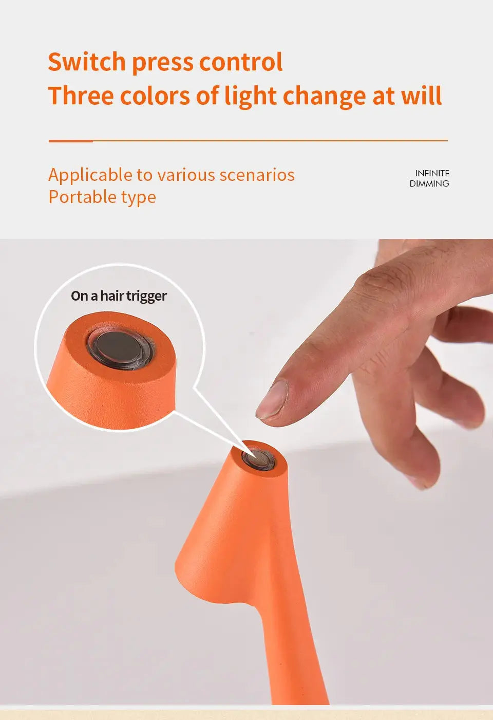 Carvallo - Bordslampa med variabel intensitet genom beröring