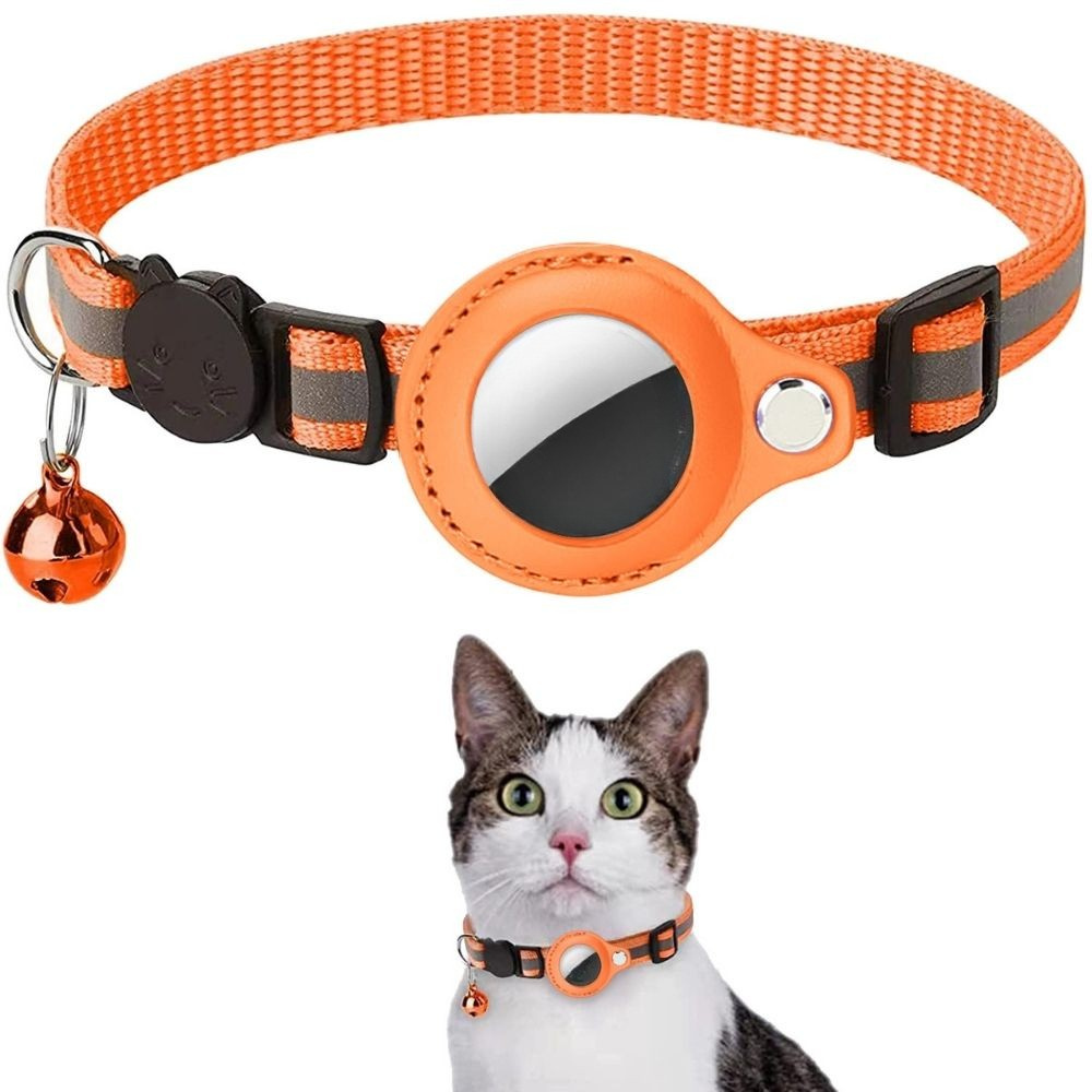 Katt Halsband Nylon Reflekterande GPS Tracker Rem