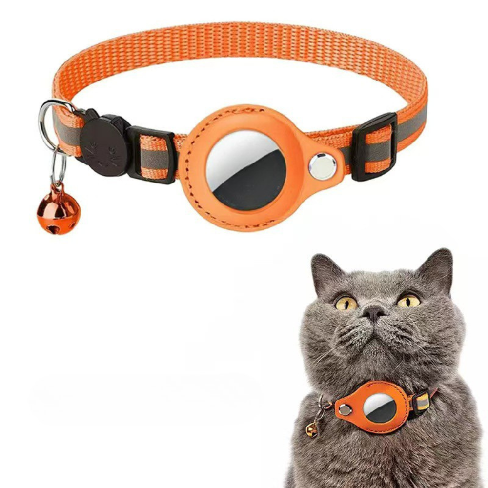 Katt Halsband Nylon Reflekterande GPS Tracker Rem