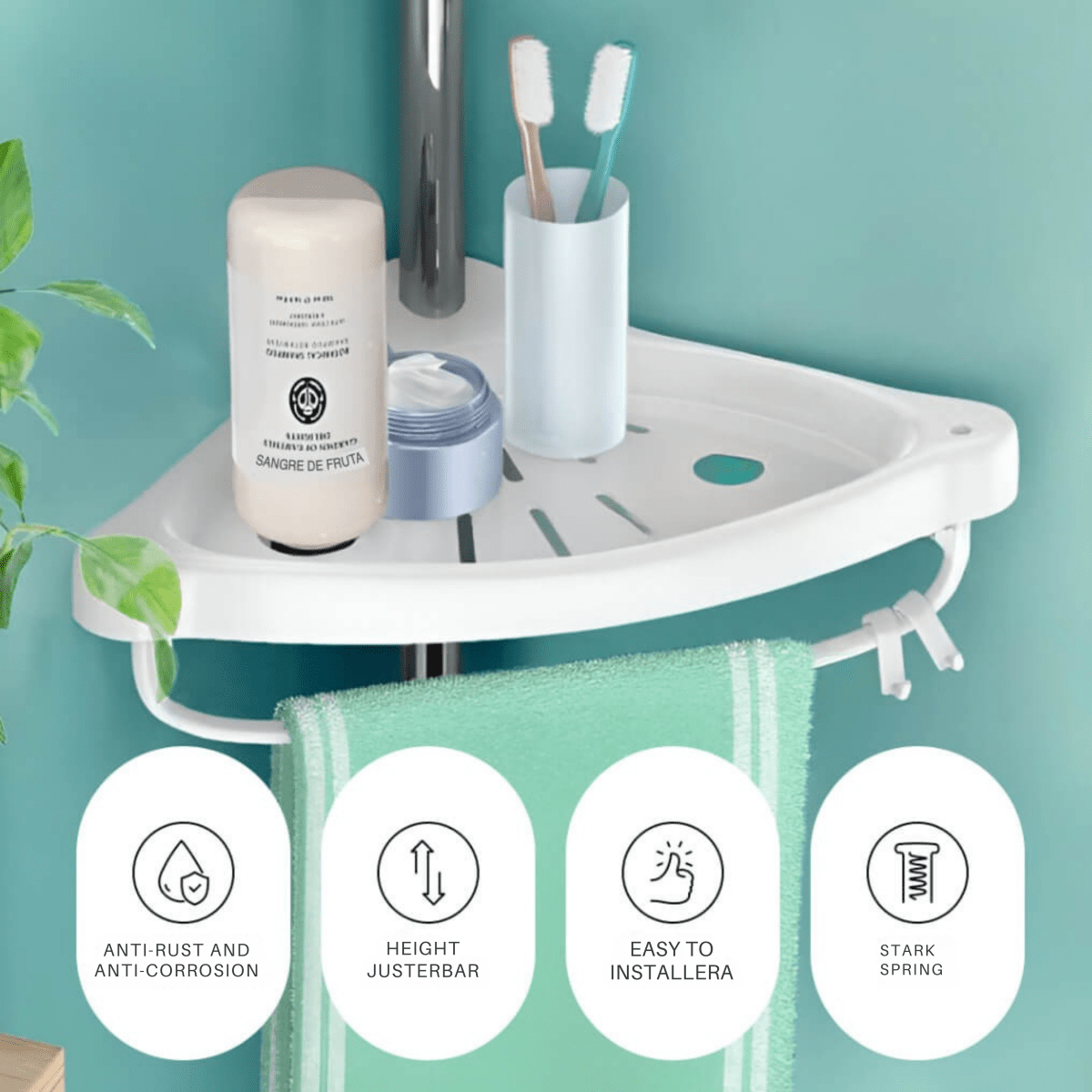 ORGANIVA – Justerbart förvaringshyllsystem för badrummet