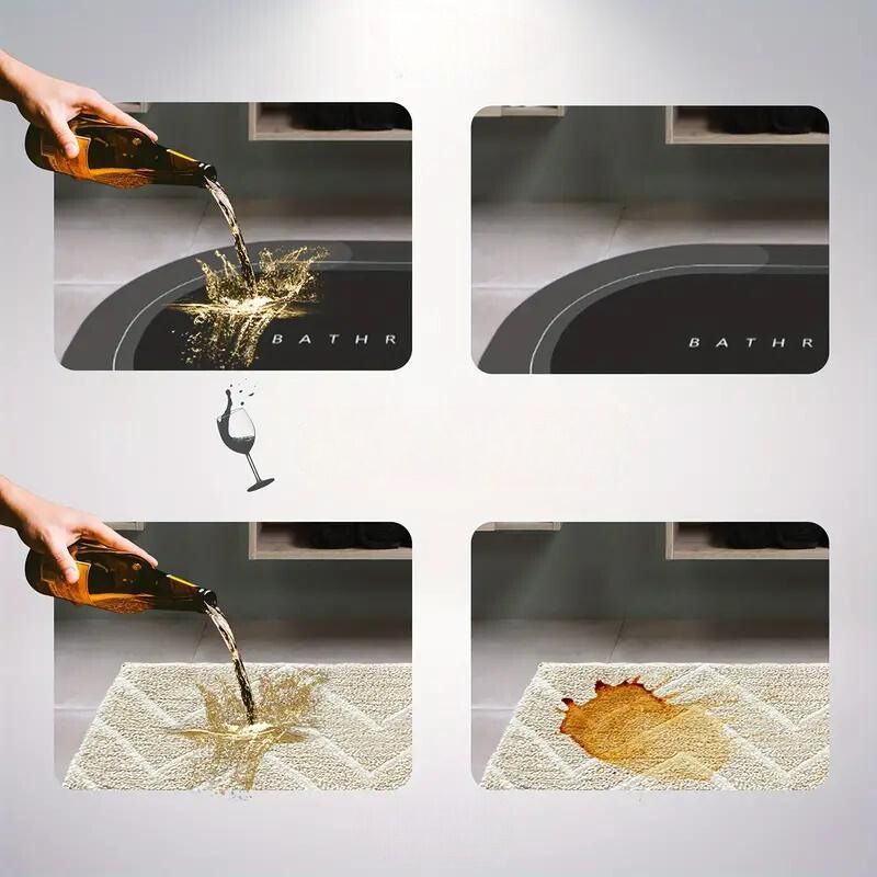 Snabbtorkande badrumsmatta