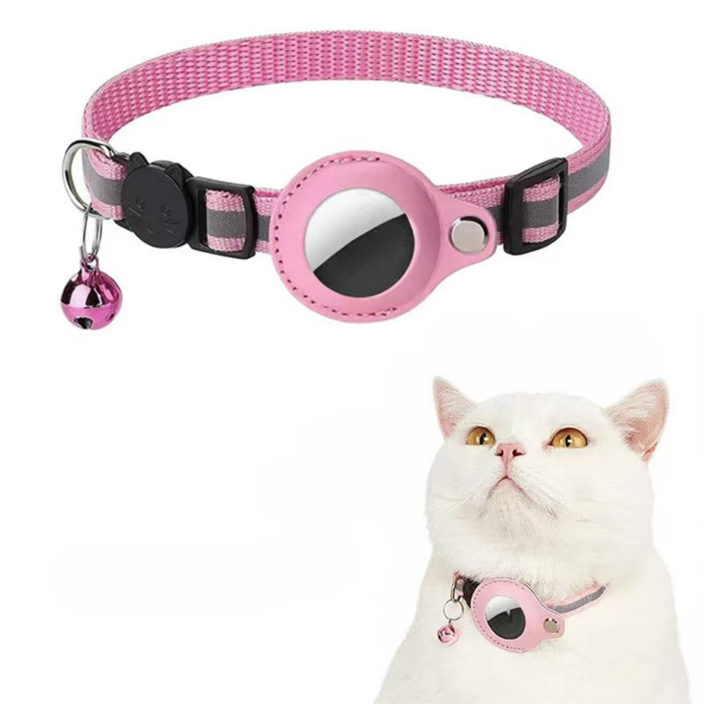 Katt Halsband Nylon Reflekterande GPS Tracker Rem