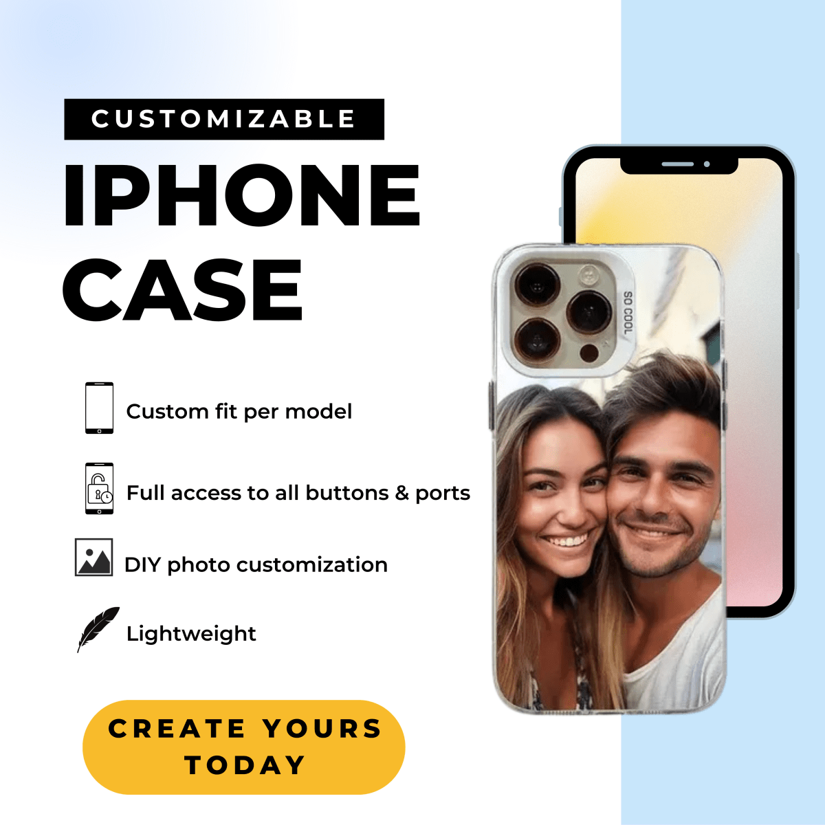 PIXORA – Anpassningsbar stöttålig iPhone-fodral