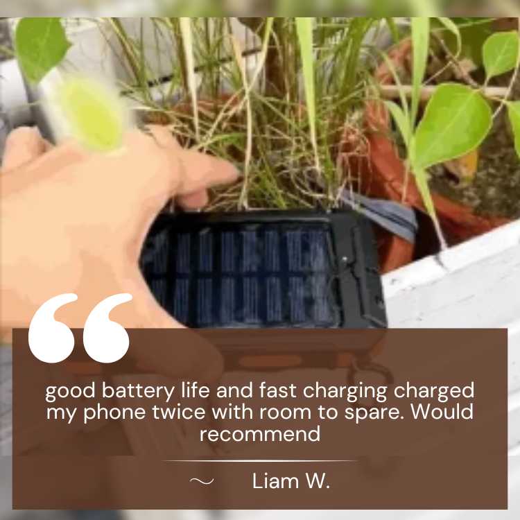 Solenergi Power Bank Vattentålig Bärbar Laddare