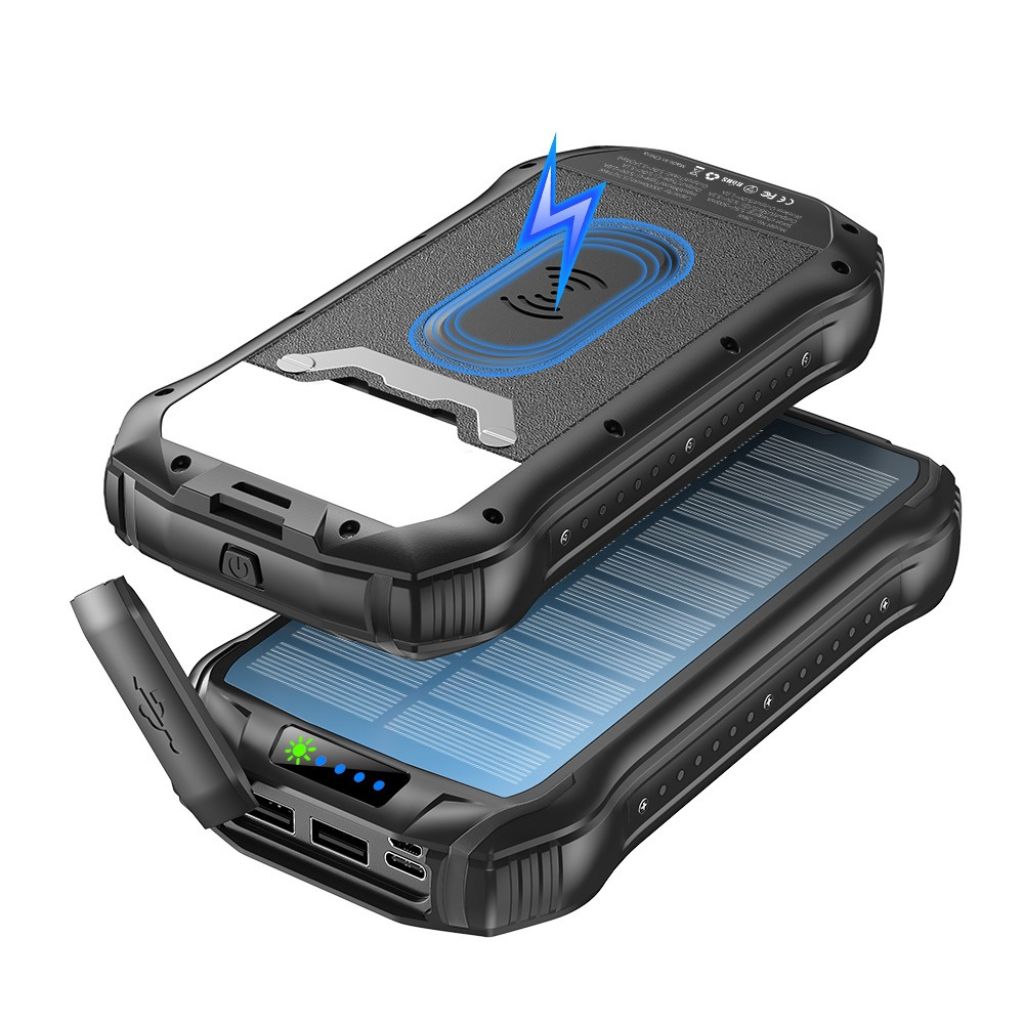 Powerbank Solar Snabbladdning Utomhus Vattentät