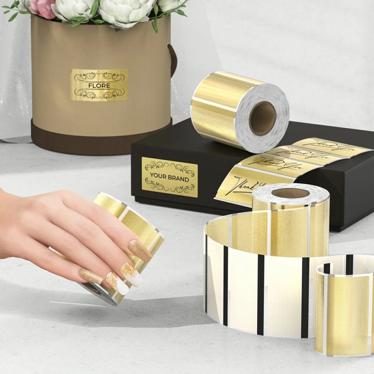 PRINTIFY – Trådlös termisk etikettutskriftare med Bluetooth & bärbar bläcklös utskrift