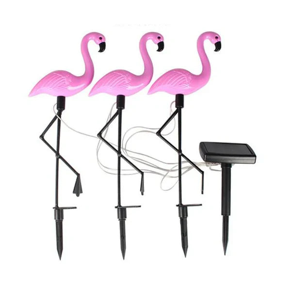 Carvallo - Solcellespotslampa med flamingodesign för utomhusstämning och charme