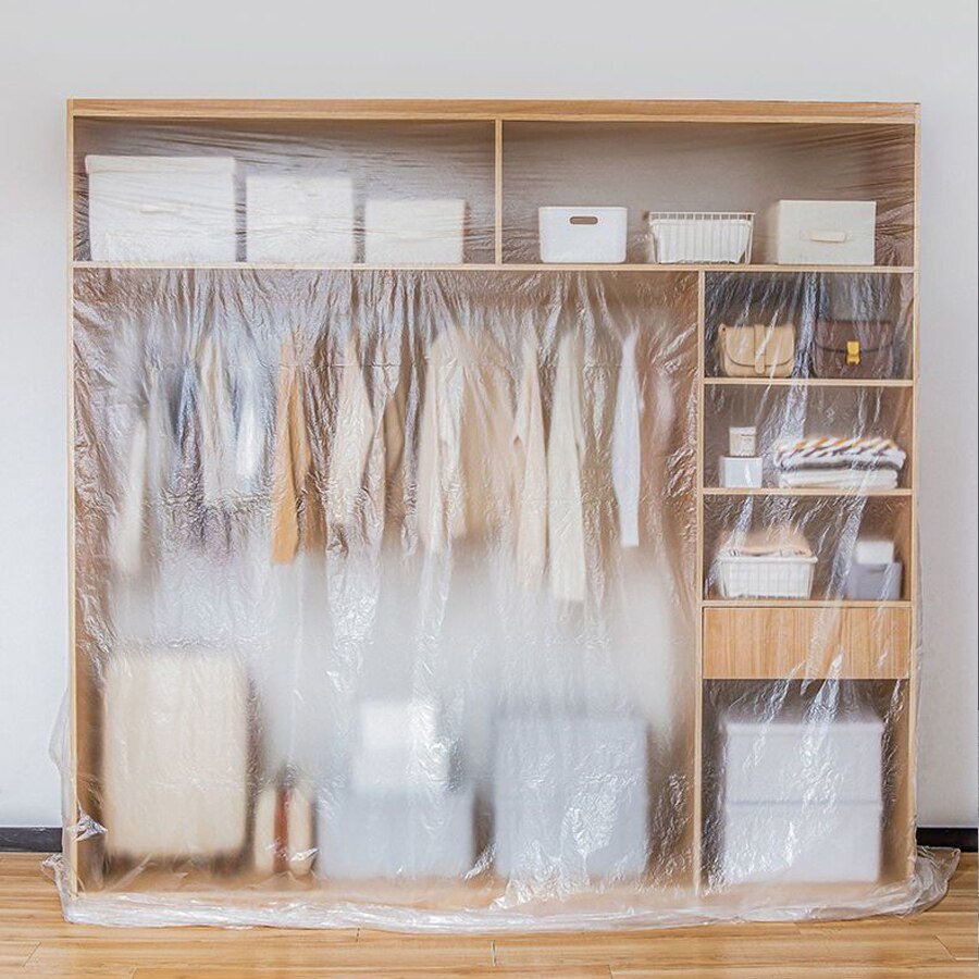 Skyddsplast med tejp – Rivstark yta för renovering och målningsarbete