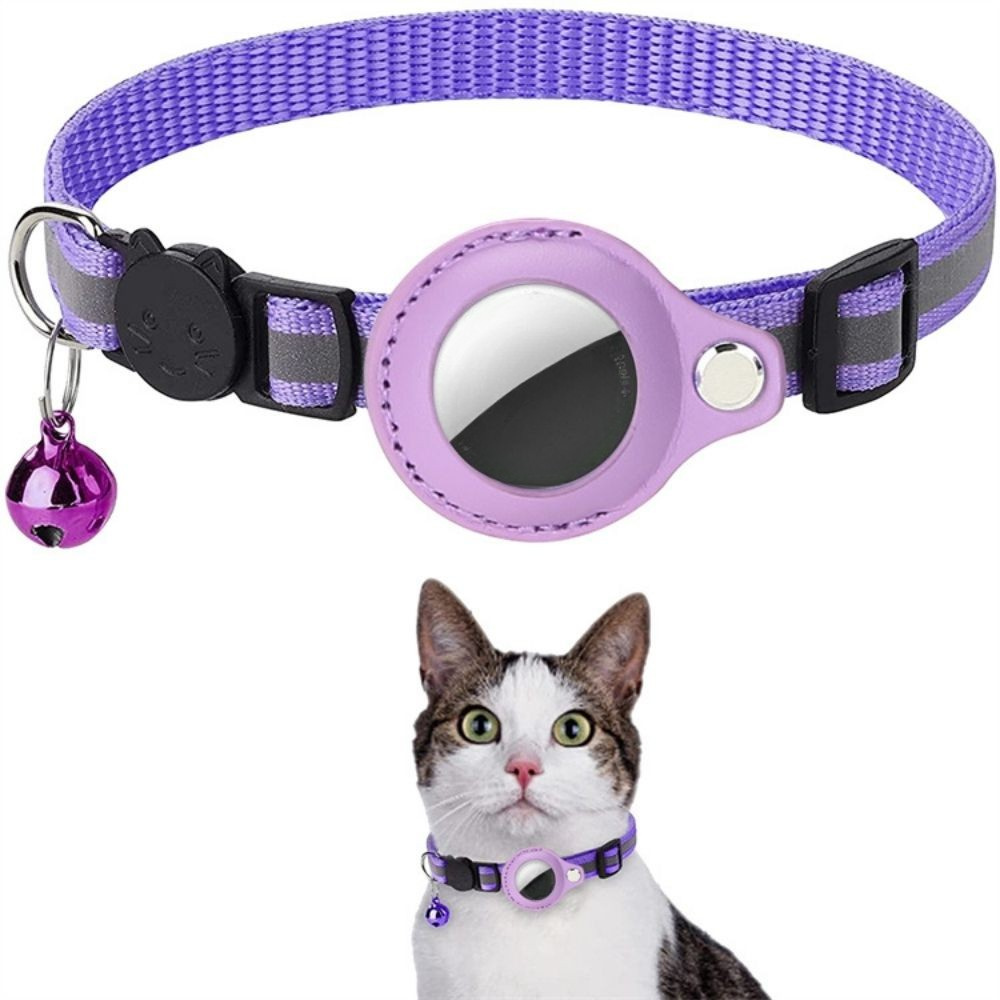Katt Halsband Nylon Reflekterande GPS Tracker Rem