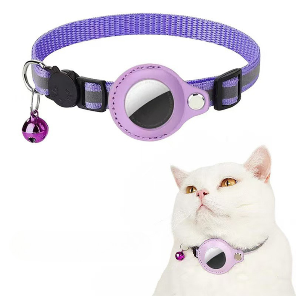 Katt Halsband Nylon Reflekterande GPS Tracker Rem