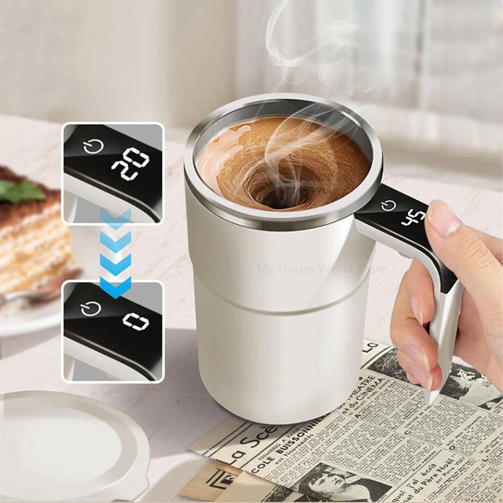 Kaffekopp Självrörande med Temperaturdisplay