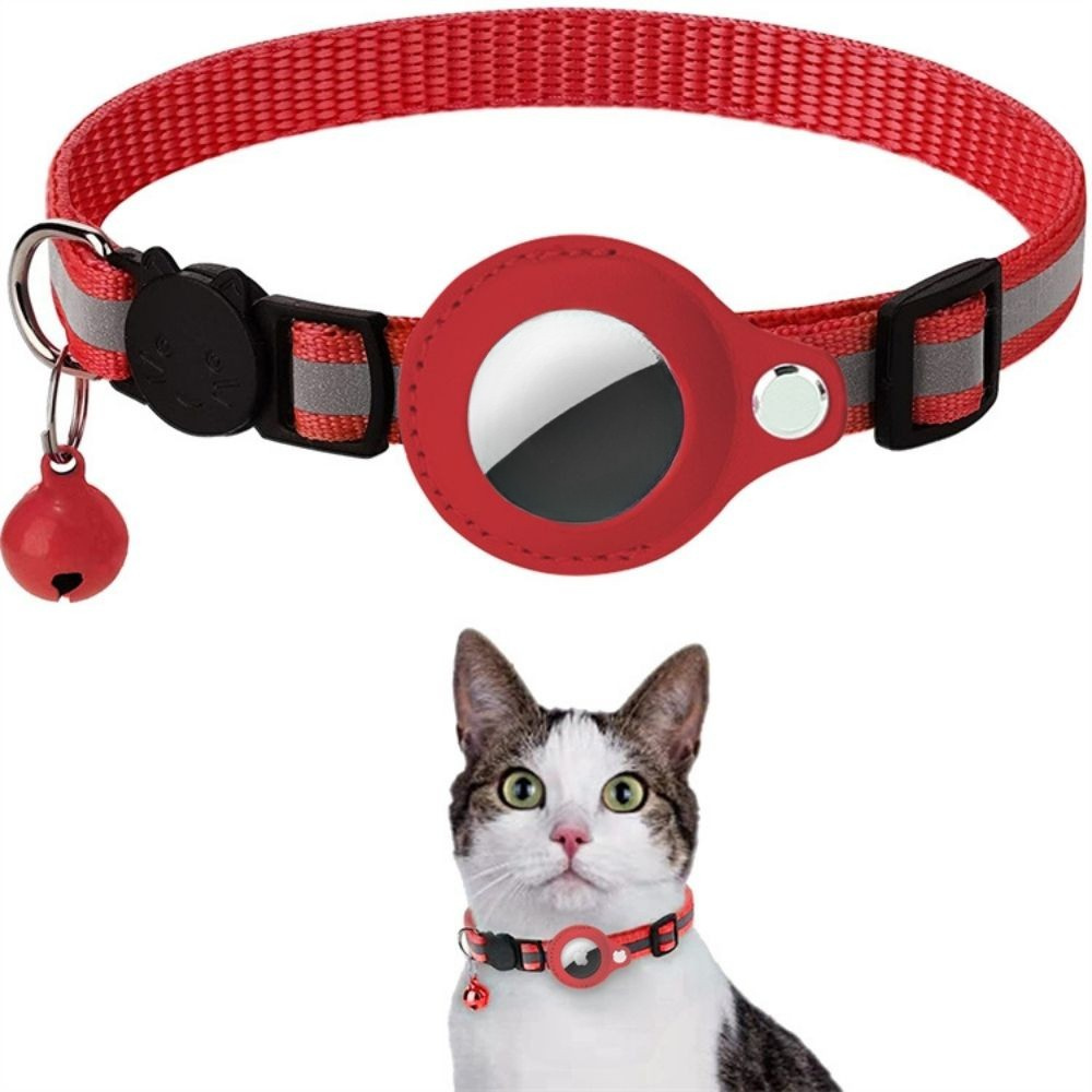 Katt Halsband Nylon Reflekterande GPS Tracker Rem