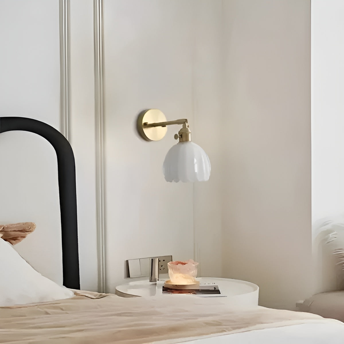 AuroraGlow Light - Modern Tulpan-Glas LED-Vägglampa