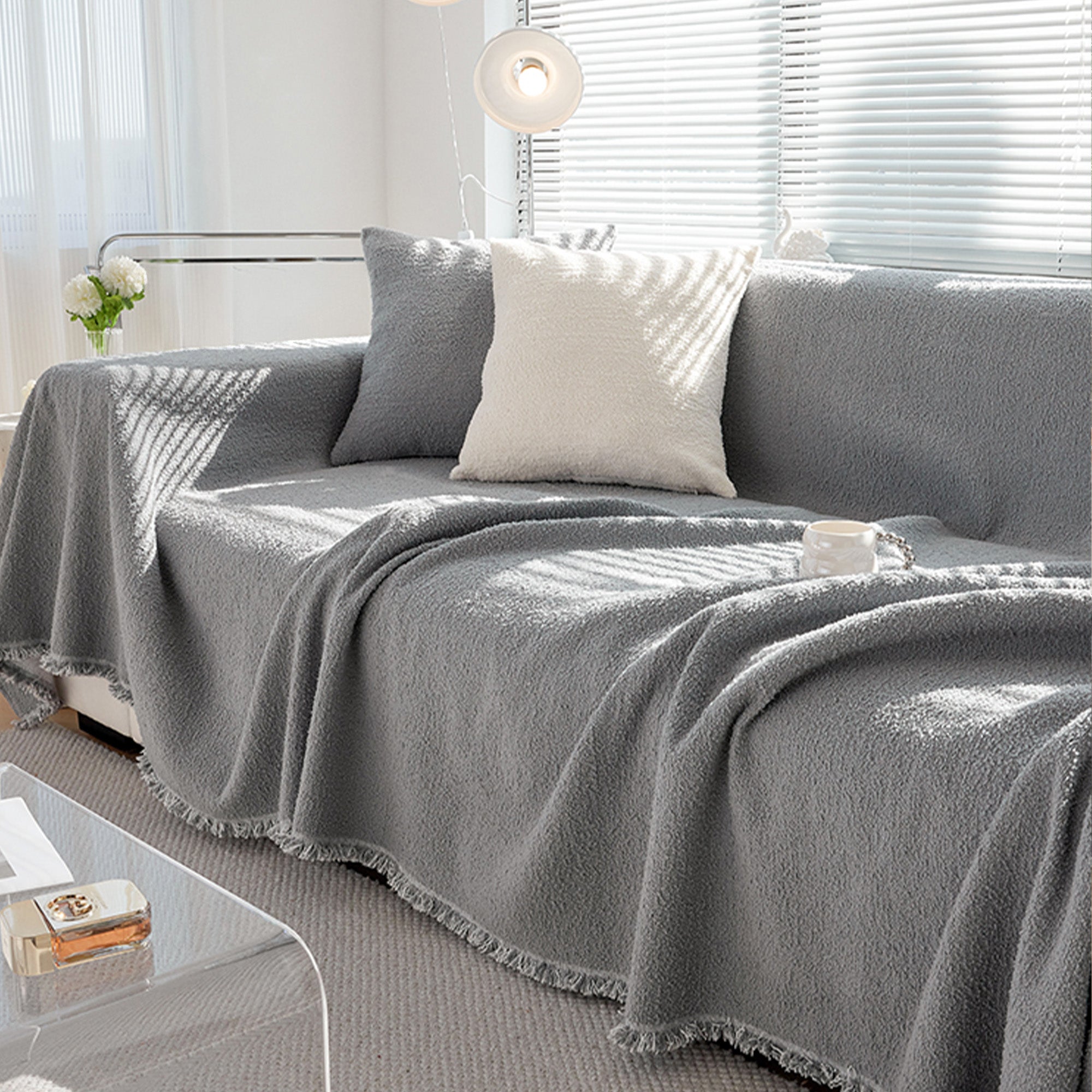 Mysig vinterstil sofföverdrag - Modern, stilren och hållbar soffskydd