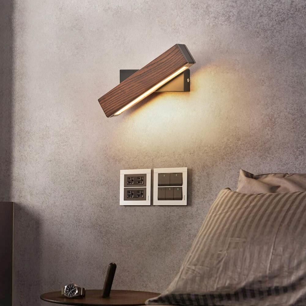 BrightCharm Lights - Modern trä-LED-lampa