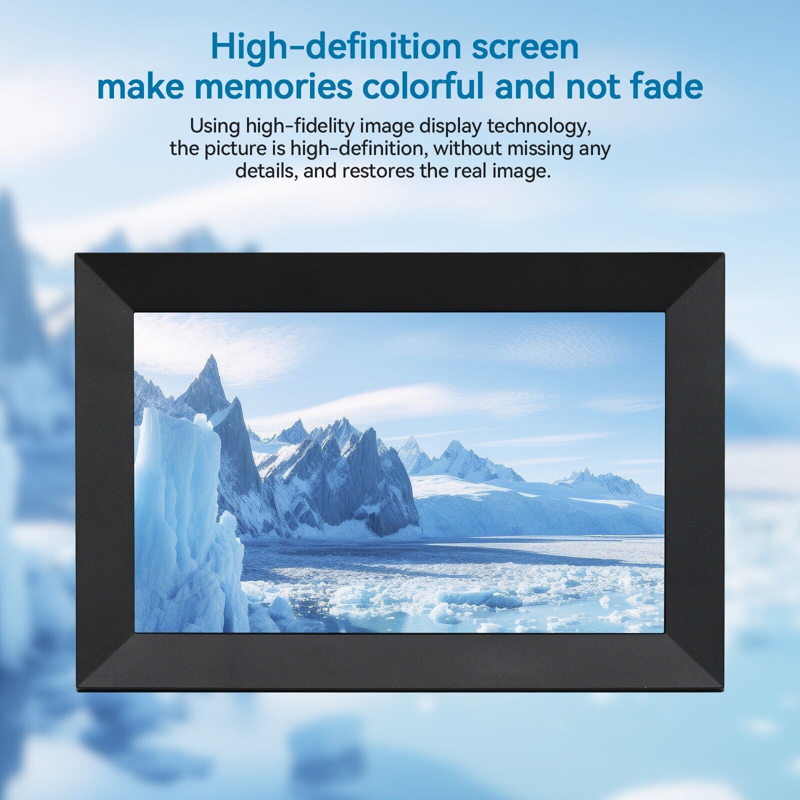 10,1 tum WiFi Digital Fotoram med 1080P HD Pekskärm