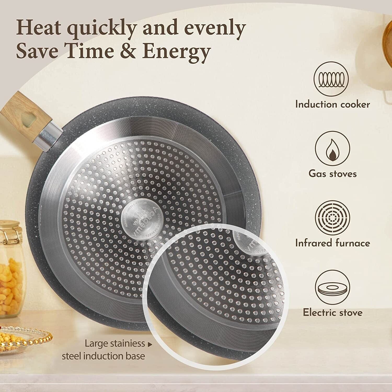 12-delars nonstick köksredskap set